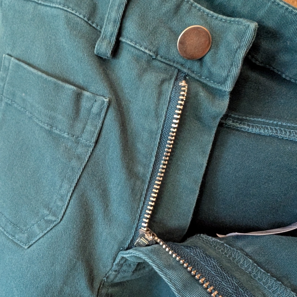 Franki By Francesca's High Rise Flare Jeans in Teal 🩵 7/8 - Picture 9 of 9